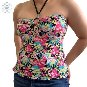 Floral Tankini Swimsuit